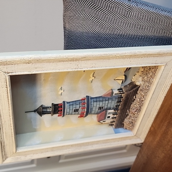 LIGHTHOUSE 3D SHADOW BOX WALL ART - Picture 2 of 11